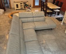 Recliner sofa n foot stool