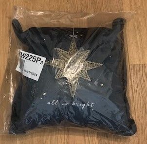 Navy Christmas Cushion