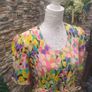 Vintage colourful print dress Paris Image 2