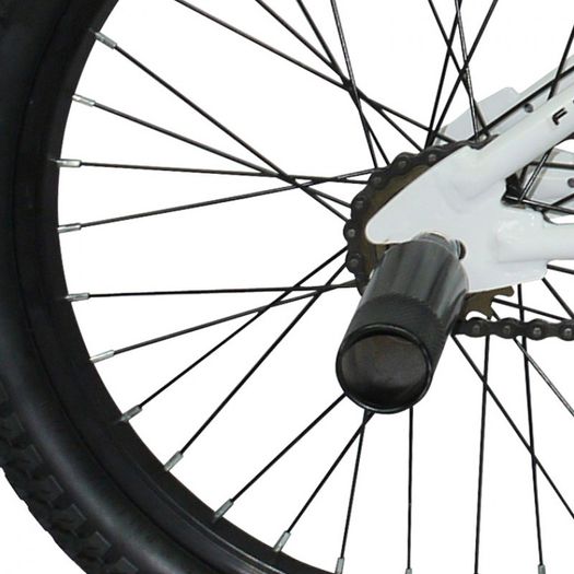 10" Rooster NO MERCY, 18" Wheel, White/Neon Green
