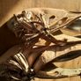 Karen Millen Leather High Heel Slingback Shoes Image 5