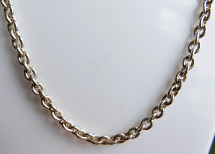 Vintage Sterling Silver 925 Cable Chain Link Necklace Length 24" - 23,07g