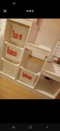 Ikea trofast storage unit with baskets