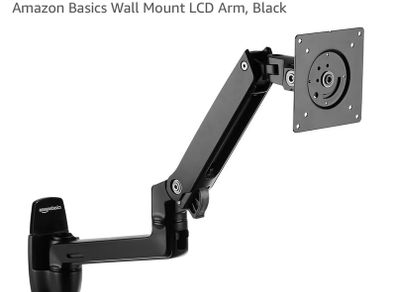Wall mounted single monitor arm