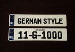 German Style Font On Irl Number Plate