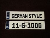 German Style Font On Irl Number Plate
