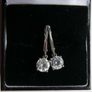 Vintage Sterling Silver 925 Cubic Zirconia Stud Earrings women's Jewelry 2,04g Image 3