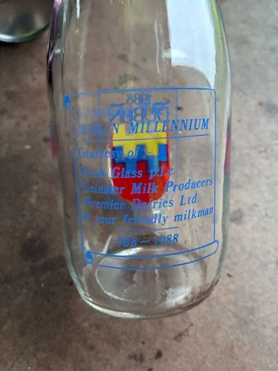 Dublin Millennium milk bottle