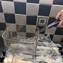 Stainless Steel Fryer Frying Basket Rectangle Wire Mesh Strainer with Long Handle Frying Cooking Tool Kitchen Cooking Tool for 6L fryer Image 9
