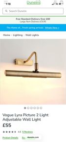 antique brass wall light