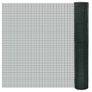 Chicken Wire Fence Galvanised with PVC Coating 10x1 m Green Image 3