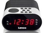 FM Alarm Clock Radio with with Sleep timer and double alarm function - White