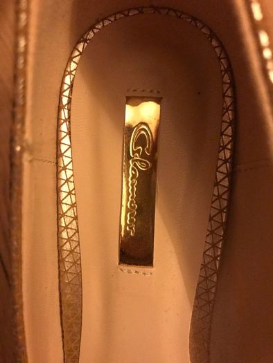 ladies gold shoe size 6 Glamour