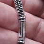 Hellas Greek Key Sterling Silver Marcasite Necklace Image 7