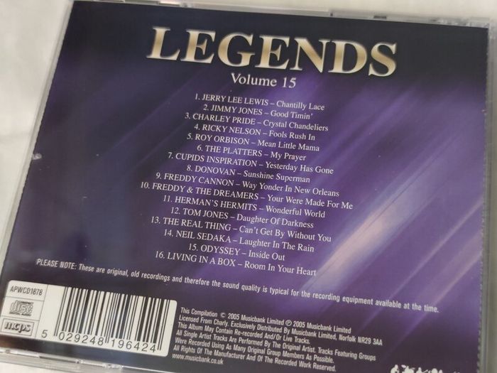 Legends - Volume 15 Cd