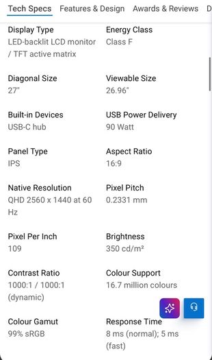 Dell 27 Inch Monitor
