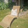 garden seat vintage ratten Image 2