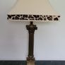 Mid-century coloumn brass lamp Image 2