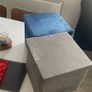 2 storage box's & velvet lampshade Image 4