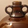 A Large Antique Scottish Amber Glass Demijohn 1920s UGB Image 3