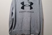 womens UNDER ARMOUR hoody grey size medium