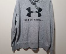 womens UNDER ARMOUR hoody grey size medium