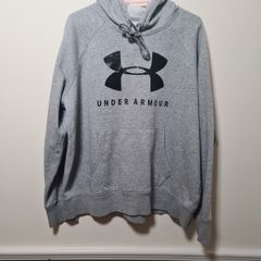 womens UNDER ARMOUR hoody grey size medium
