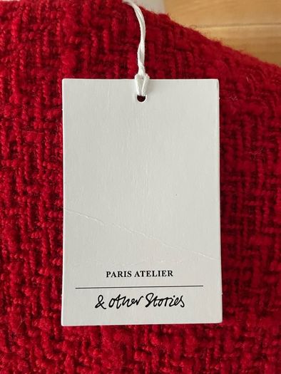 Women Tweed jacket with duo welt pockets And Other Stories BNWT