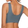 Brand New Women's Wireless Backless Bralette Wide Straps Image 2