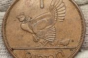 Ireland 1968 1d Penny Mint Error Chickless Penny