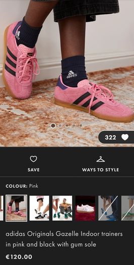 Adidas Originals Gazelle indoor trainers Pink & Black