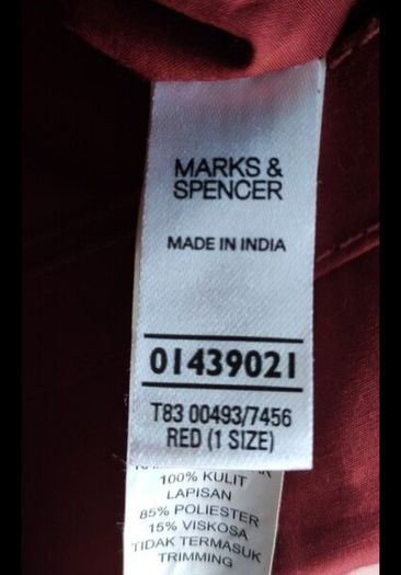 Marks & Spencer Vibrant Red Leather Crossbody bag