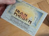 Iron Maiden replica concert ticket