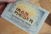 Iron Maiden replica concert ticket