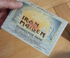 Iron Maiden replica concert ticket