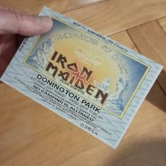 Iron Maiden replica concert ticket