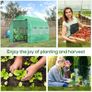 3x2 m Polytunnel Walk-in Greenhouse-Green (FREE SHIPPING) Image 10