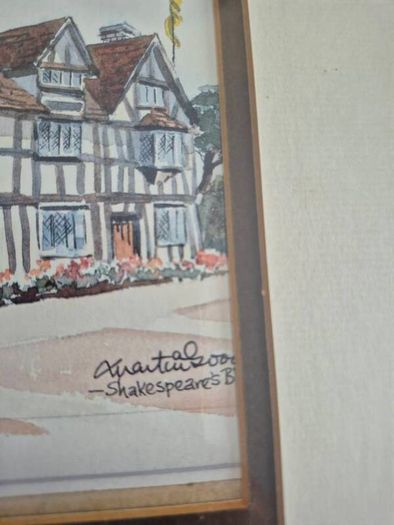 Pair of Framed Martin Goode Limited Edition Prints Stratford upon Avon Street Scenes