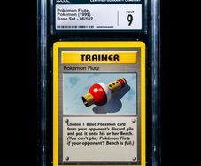 Pokemon Flute 86/102 CGC 9 Mint Graded Uncommon WOTC Base Set 1999 Pokemon Card Vintage