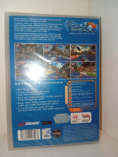 Rare Hydro Thunder Pc Cd Rom 1999 Sold Out Software Sealed Collectors Condition