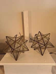 2 Moravian Star Pendant Light Shades