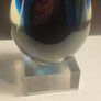Tear drop Iridescent Glass Sculpture Image 8