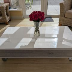 Scandinavian Modern Coffee Table with lifting Top