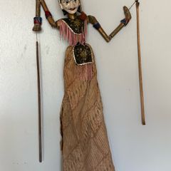 Vintage Traditional Wayang golag stick puppet