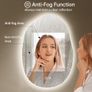 Mirror with LED Lights,60X80cm Irregular LED Bathroom Mirror, Anti-Fog Image 4