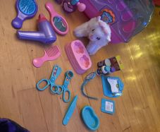 My Pet Playset Grooming Salon Plush Pet Cat and Accessories