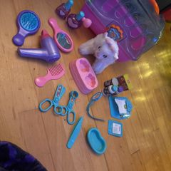 My Pet Playset Grooming Salon Plush Pet Cat and Accessories