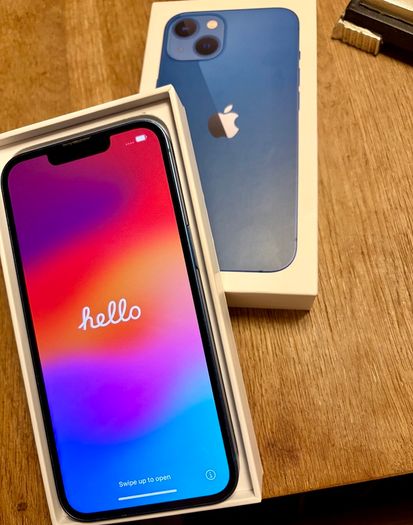 Apple iPhone 13 Blue 128GB Excellent Condition 90% Battery  Unlocked