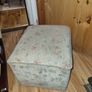 2 Floral Armchairs  (1 is a recliner) & Matching Footstool / Ottoman Image 5