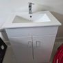 White Bathroom Vanity UnitWhite Bathroom Vanity Unit, Basin and Chrome Tap  Excellent Condition Image 5